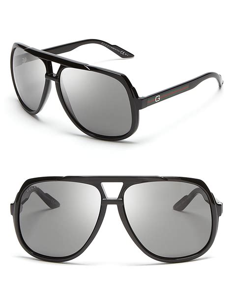 gucci oversized acetate aviator sunglasses.